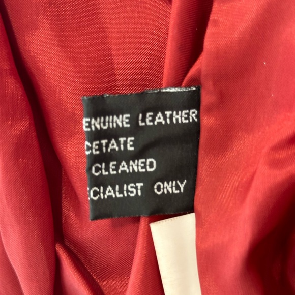 Vintage Red Leather Jacket | Size S - Picture 3 of 5